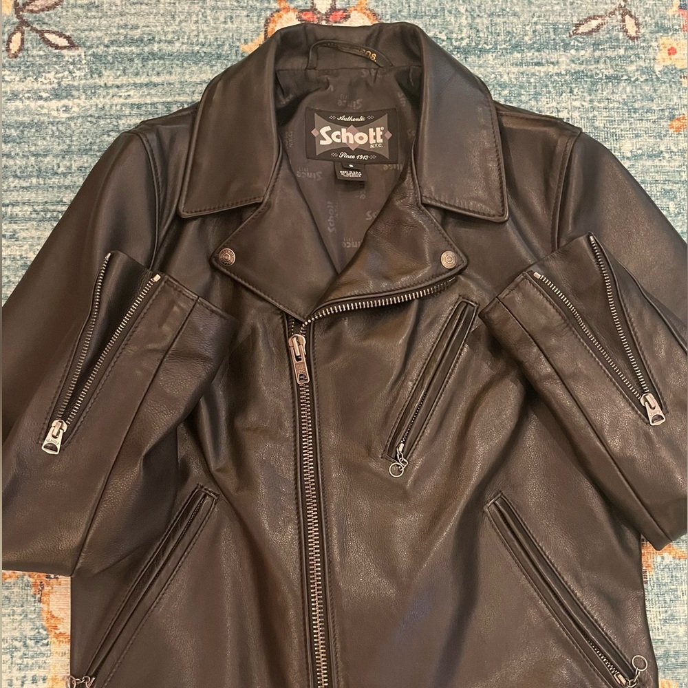 Schott 503 Clean Leather Moto Jacket